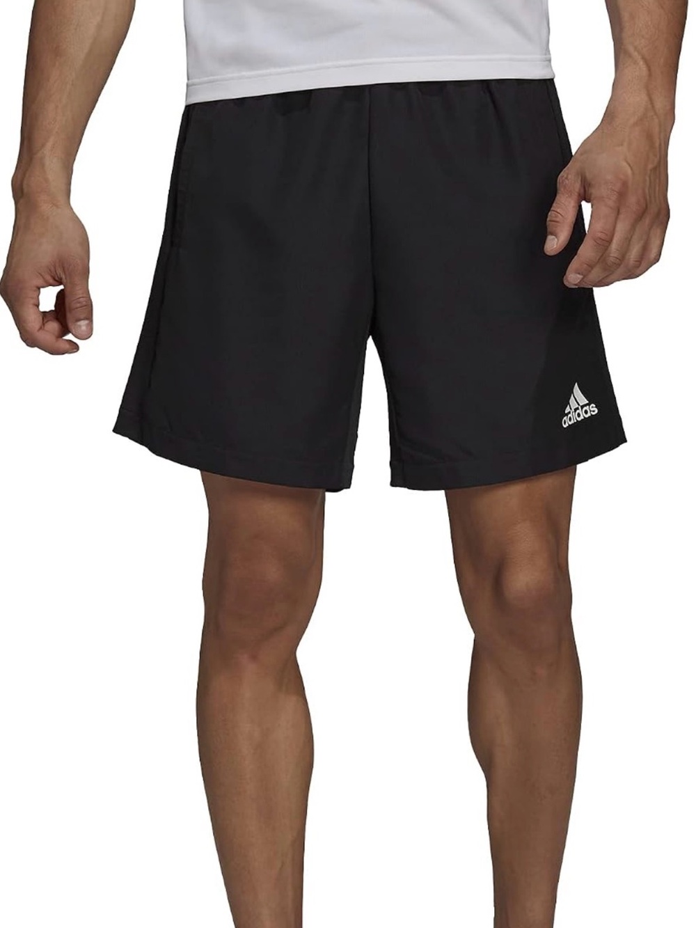 Adidas Mens Designed To Move Ripstop Badge of Sport Black Shorts (AV1008) XL